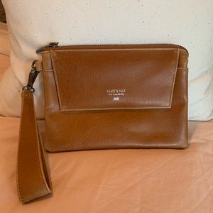 Tan Matt & Nat wallet/wristlet